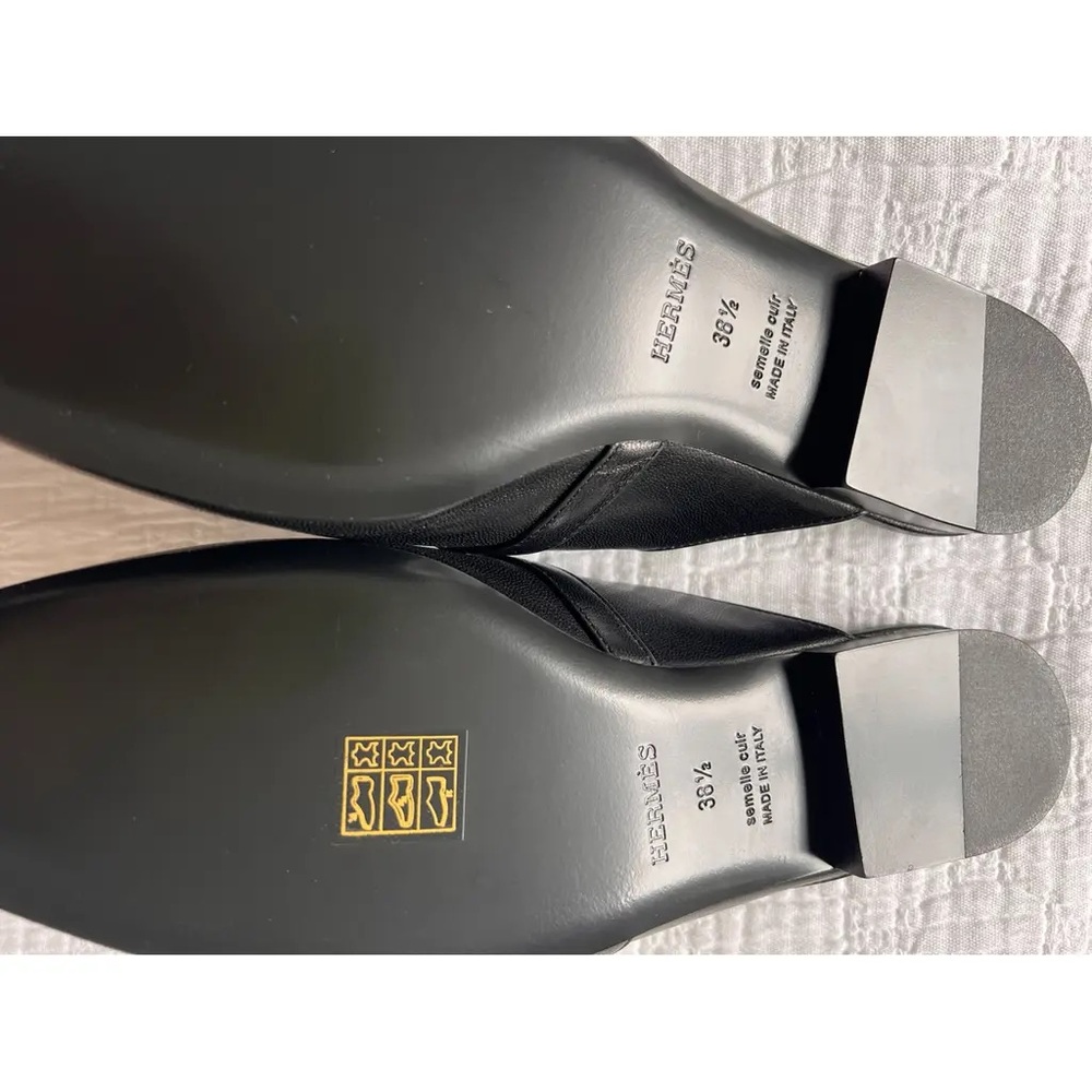Never Worn: Hermes Oz Mule - EU 38.5 (Kelly Buckle) - Picture 5 of 6